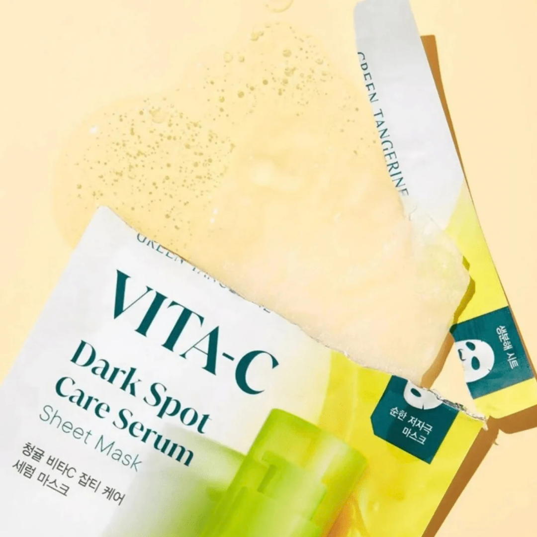 Green Tangerine Vita C Dark Spot Care Serum Mask Alpha