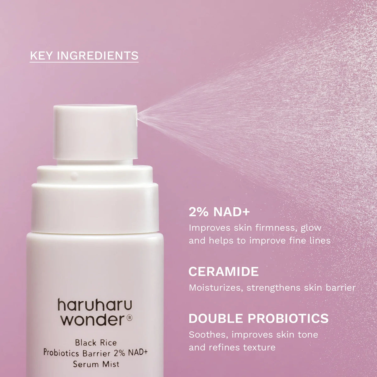 Black Rice Probiotics Barrier NAD+ Serum Mist