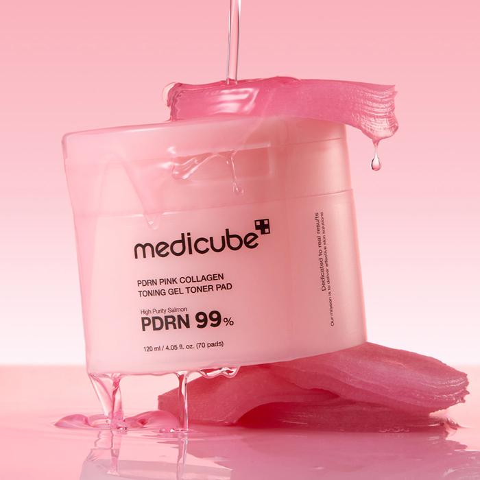 PDRN Pink Collagen Toning Gel Toner Pad