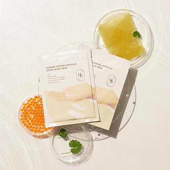 Salmon Caring Centella Green Mask Pack