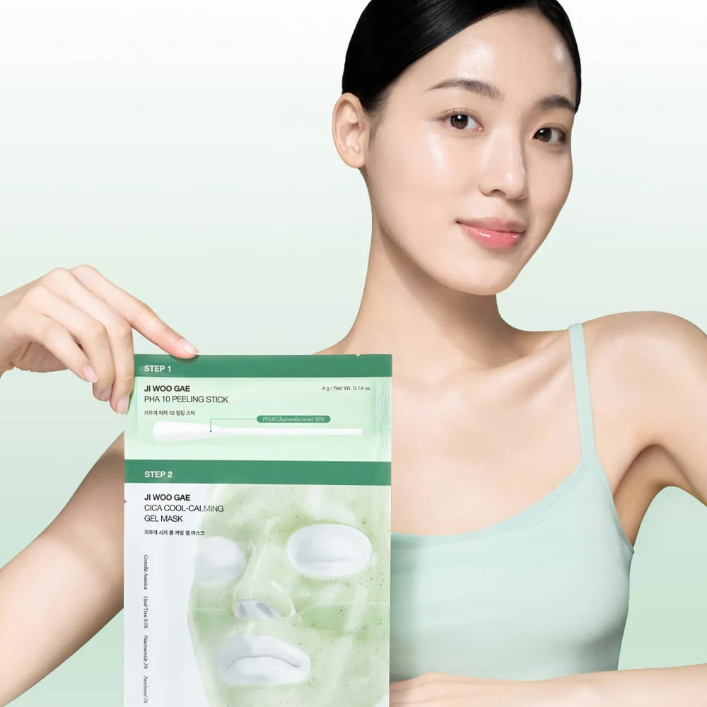 Ji Woo Gae Cica PHA Peel 2-Step Gel Mask